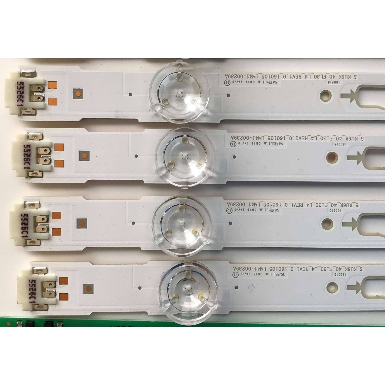 KIT DE LED'S PARA TV SAMSNUG (10 PIEZAS) NUMERO DE PARTE BN96-39655A / BN96-39656A / 39655A / 39656A / S_KU6K_40_FL30_R5_REV1.0_160105 / S_KU6K_40_FL30_L4_REV1.0_160105 / LM41-00239A / LM41-00240A / PANEL CY-GK040HGLV2H / MODELOS UA40KU6000GXXP  - Imagen 5